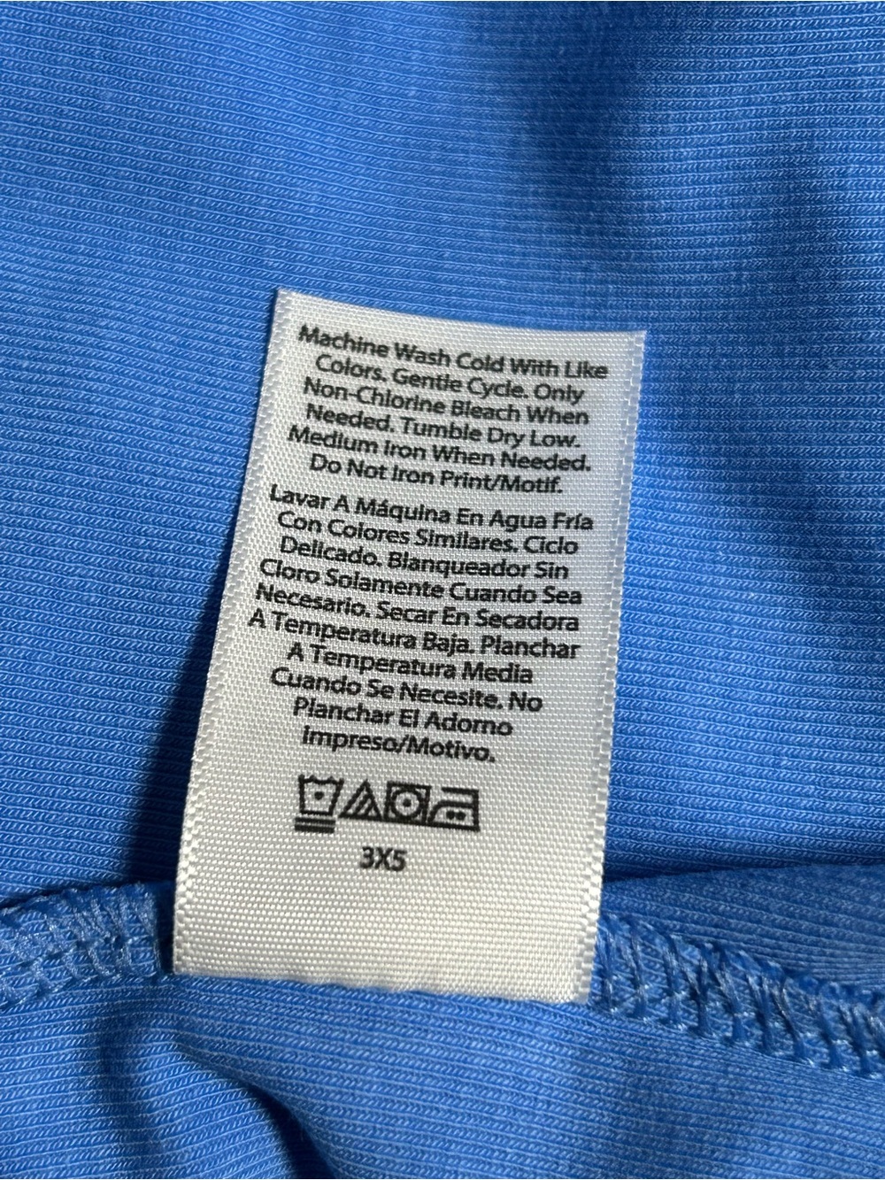 Free Assembly Blue Cap Sleeve Tee Women’s L 12-14 Cotton Stretch NWT - Picture 9 of 9